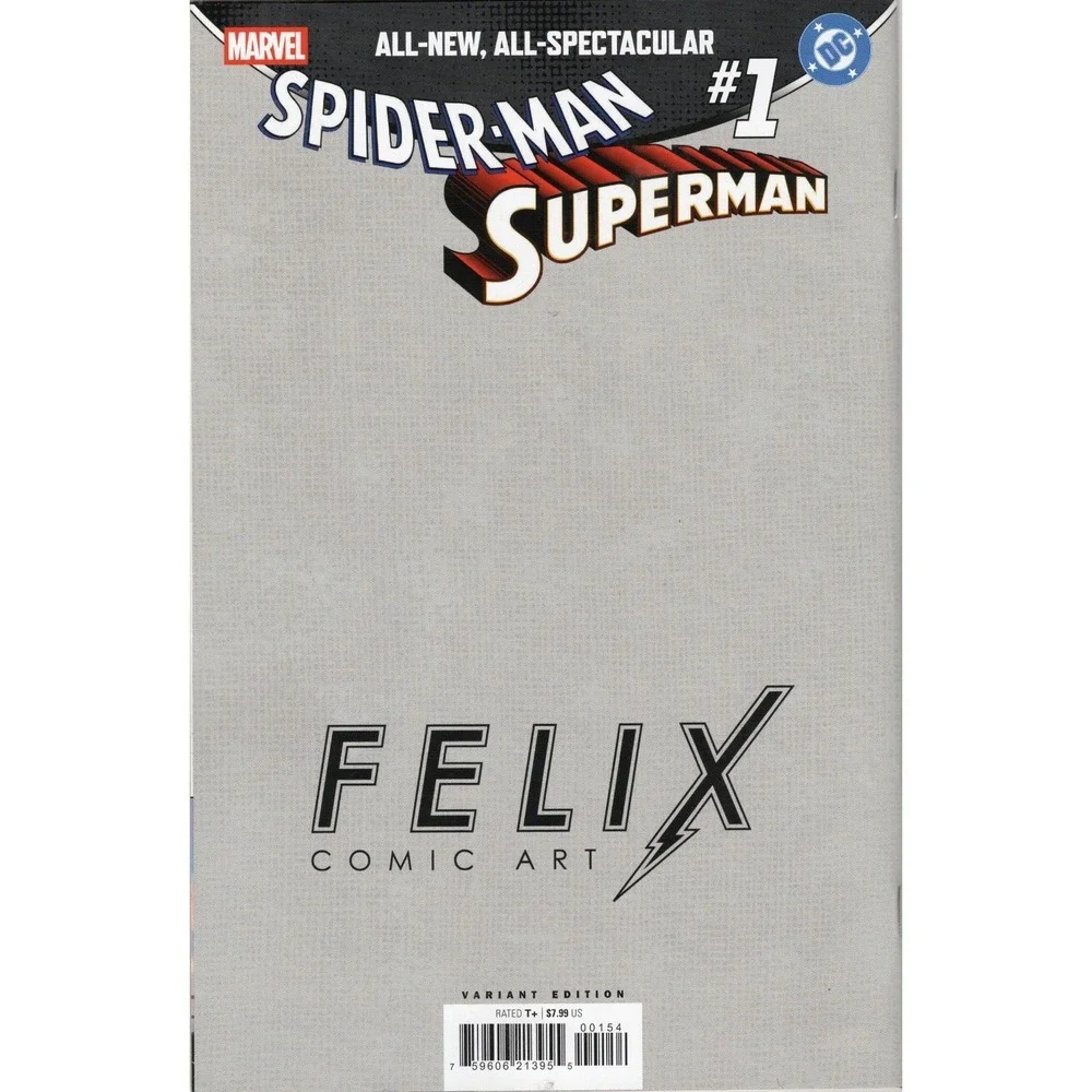 SPIDERMAN SUPERMAN 1 STEGMAN JOHNSON FELIX COMIC ART VARIANT NM MARVEL DC 2026